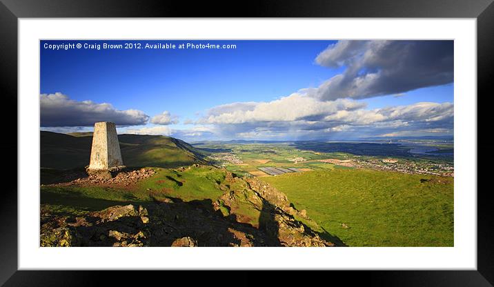 Forth Valley, Scotland Framed Mounted Print by Craig Brown