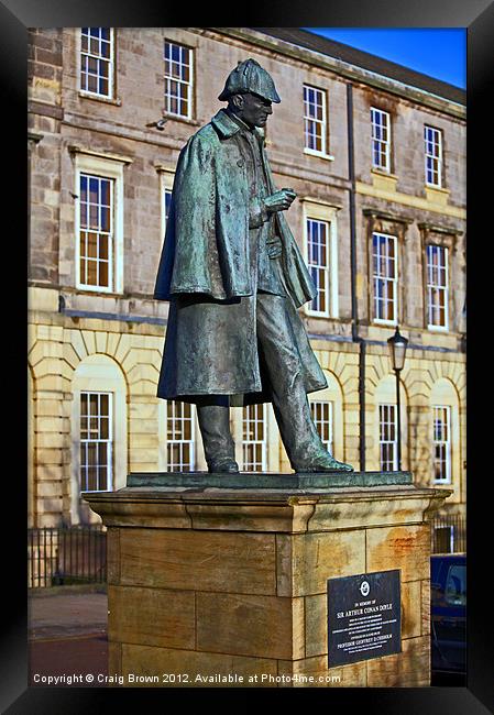 Sherlock Holmes statue, Edinburgh Framed Print by Craig Brown