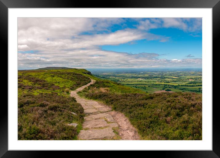 Along the Cleveland Way Framed Mounted Print by Gary Eason