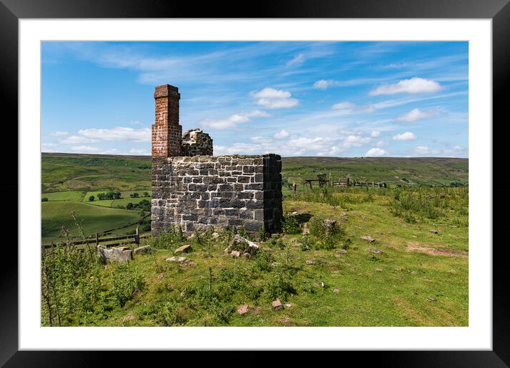 Railway cottage ruins Rosedale Framed Mounted Print by Gary Eason