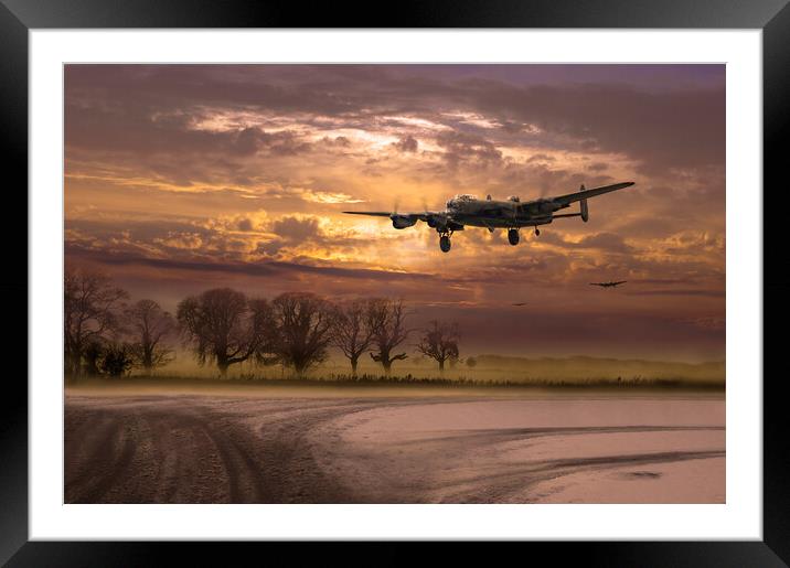 Lancasters morning return Framed Mounted Print by Gary Eason