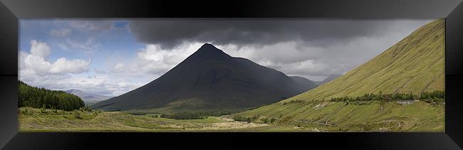 Beinn Dorain panorama Framed Print by Gary Eason