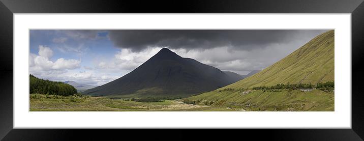 Beinn Dorain panorama Framed Mounted Print by Gary Eason