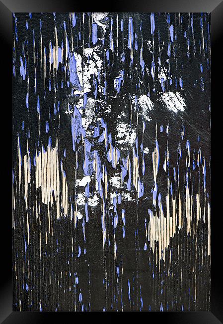 Paint texture layers: residual feelings Framed Print by Gary Eason