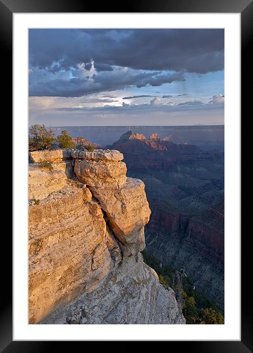 Split rock, Grand Canyon North Rim Framed Mounted Print by Gary Eason