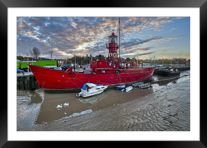 Sea cadets lightship Framed Mounted Print by Gary Eason