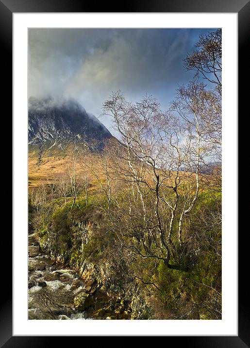 Highland view in autumn Framed Mounted Print by Gary Eason