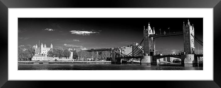 Tower of London and Tower Bridge Framed Mounted Print by Gary Eason
