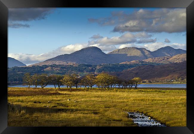 Scottish landscape view Framed Print by Gary Eason