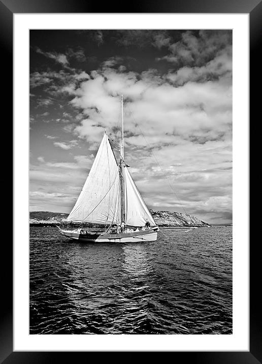 Traditional boat, Coll Framed Mounted Print by Gary Eason