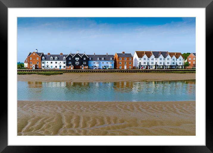 Wivenhoe waterfront Framed Mounted Print by Gary Eason