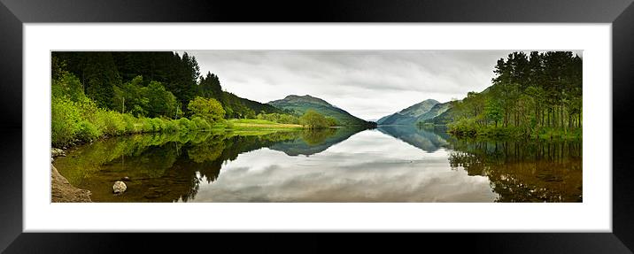 Loch Eck panorama Framed Mounted Print by Gary Eason