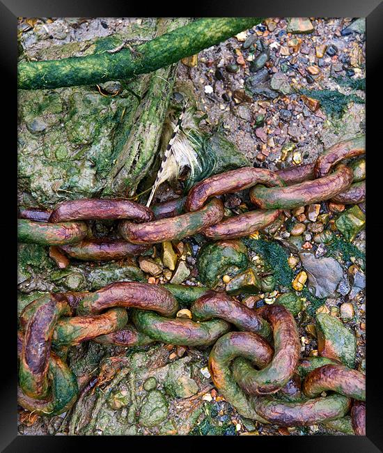 Beach chains II Framed Print by Gary Eason