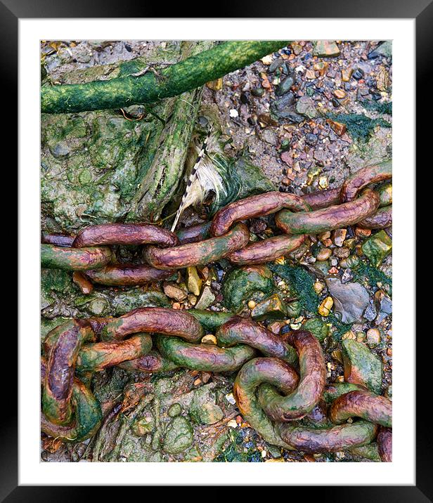 Beach chains II Framed Mounted Print by Gary Eason