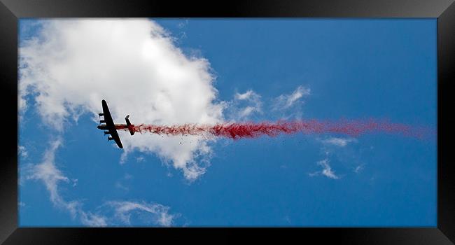 Lancaster poppy drop Framed Print by Gary Eason