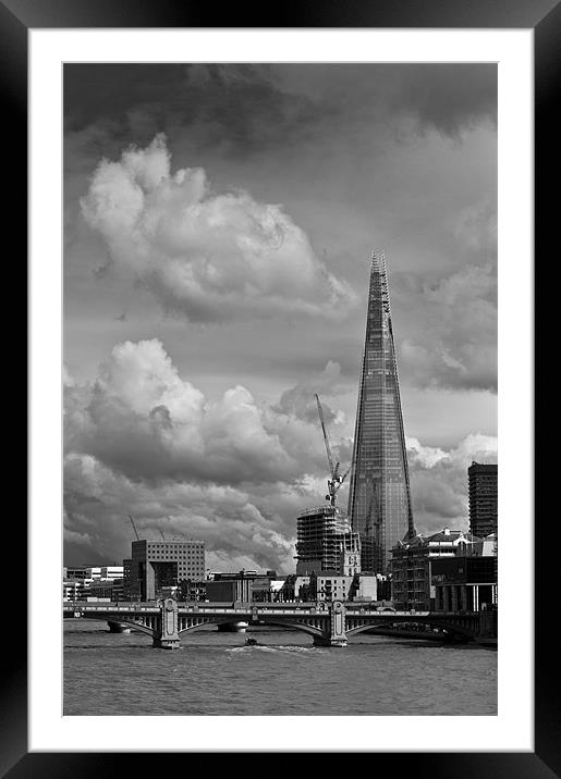 Portrait of the Shard Framed Mounted Print by Gary Eason