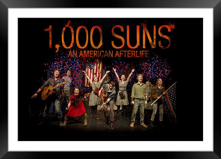 Poster for musical 1,000 Suns Framed Mounted Print by Gary Eason