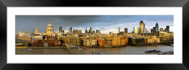 City of London old and new Framed Mounted Print by Gary Eason