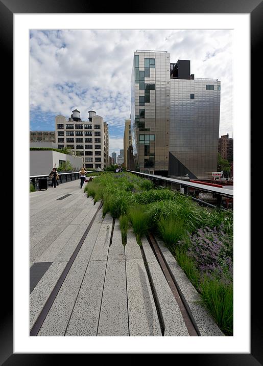High Line NYC Framed Mounted Print by Gary Eason