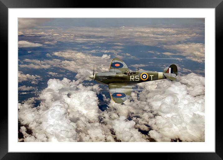 Bob Stanford Tuck s Spitfire Vb Framed Mounted Print by Gary Eason