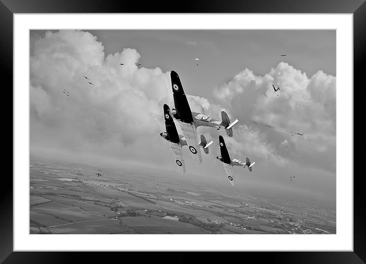 Rising to the challenge black and white version Framed Mounted Print by Gary Eason