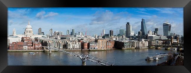 London skyline, St Pauls and the City Framed Print by Gary Eason