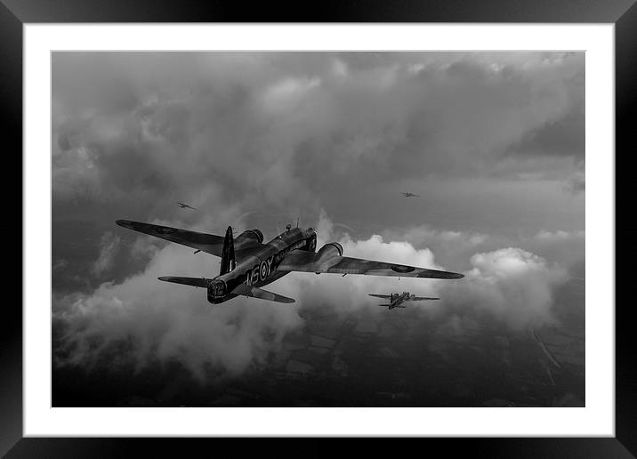 Taking the fight to the enemy B&W version Framed Mounted Print by Gary Eason