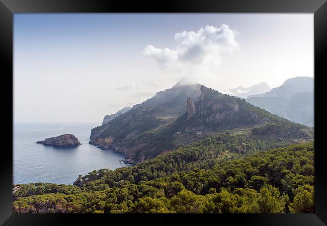 Mallorca coast north from Torre Picada Framed Print by Gary Eason