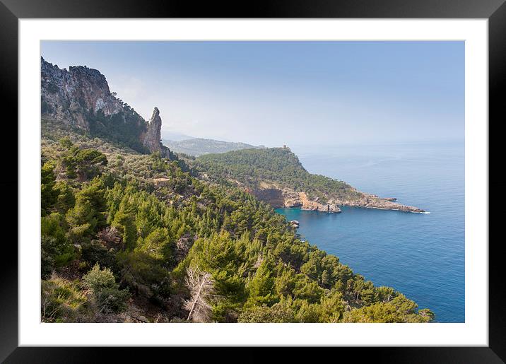 Mallorca coastal view Framed Mounted Print by Gary Eason