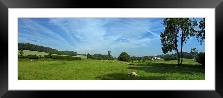 Misbourne Valley panorama Framed Mounted Print by Gary Eason