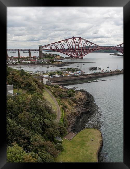 Forth Rail Bridge from North Queensferry Framed Print by Gary Eason