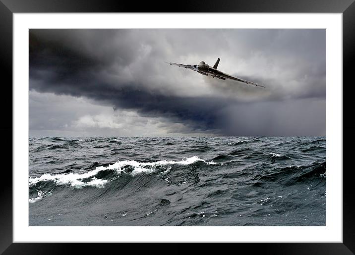 Avro Vulcan Black Buck One Atlantic attack run Framed Mounted Print by Gary Eason
