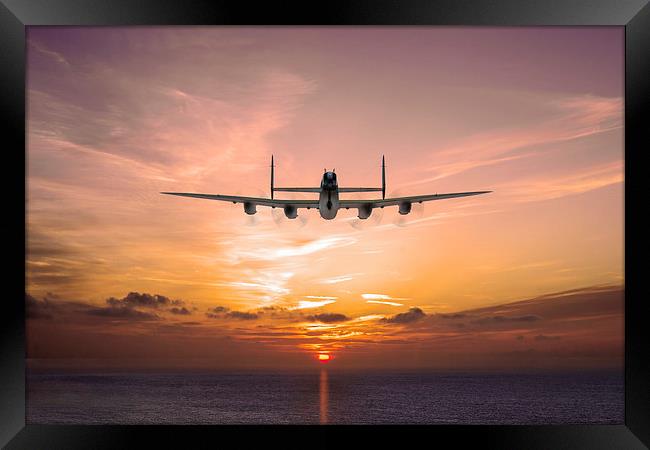 "And in the morning": Lancaster into the sunset Framed Print by Gary Eason