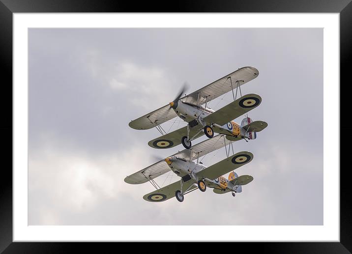 Hawker Nimrod biplanes Framed Mounted Print by Gary Eason