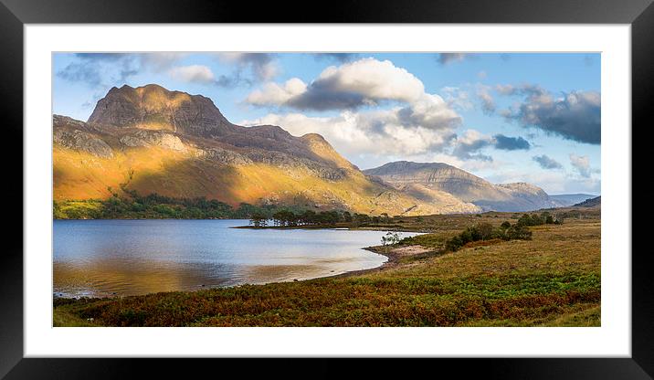 Slioch from Loch Maree Framed Mounted Print by Gary Eason