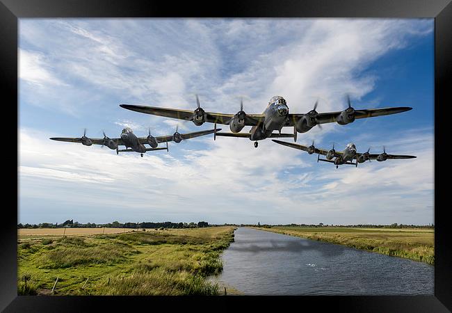 Dambusters practising low level flying Framed Print by Gary Eason