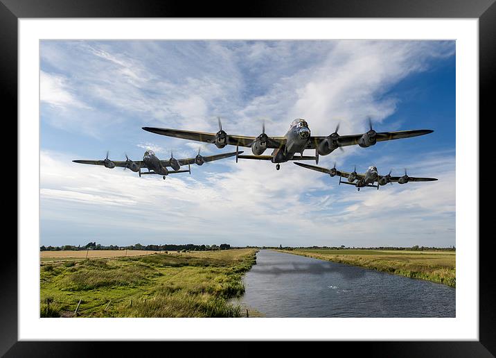 Dambusters practising low level flying Framed Mounted Print by Gary Eason