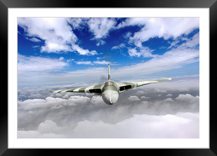 Cold War warrior climbing to mission altitude  Framed Mounted Print by Gary Eason