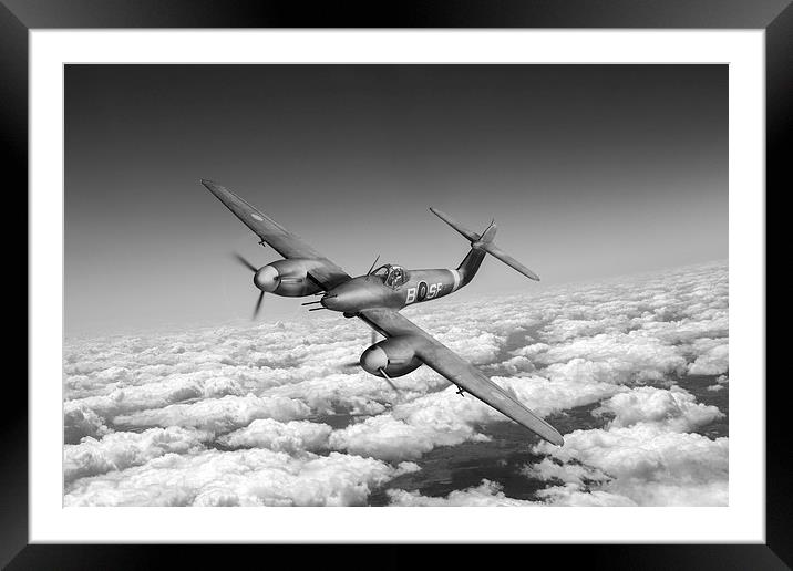 Westland Whirlwind portrait black and white versio Framed Mounted Print by Gary Eason