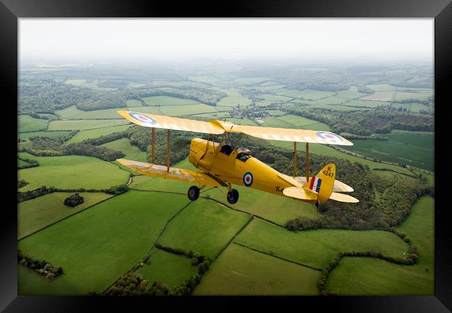 Going solo: RAF Tiger Moth Framed Print by Gary Eason