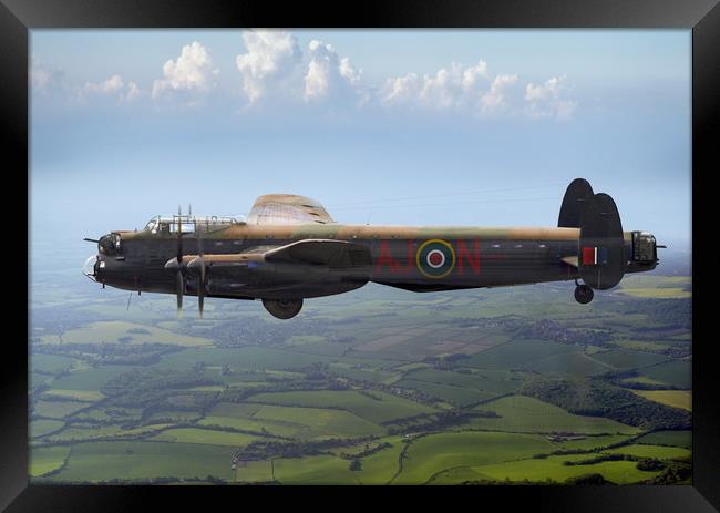 Lancaster AJ-N carrying Upkeep  Framed Print by Gary Eason