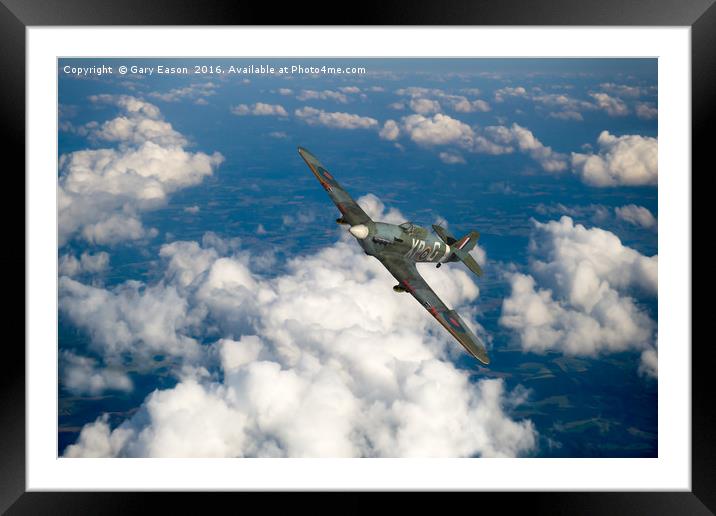 Hawker Hurricane IIB of 174 Squadron Framed Mounted Print by Gary Eason