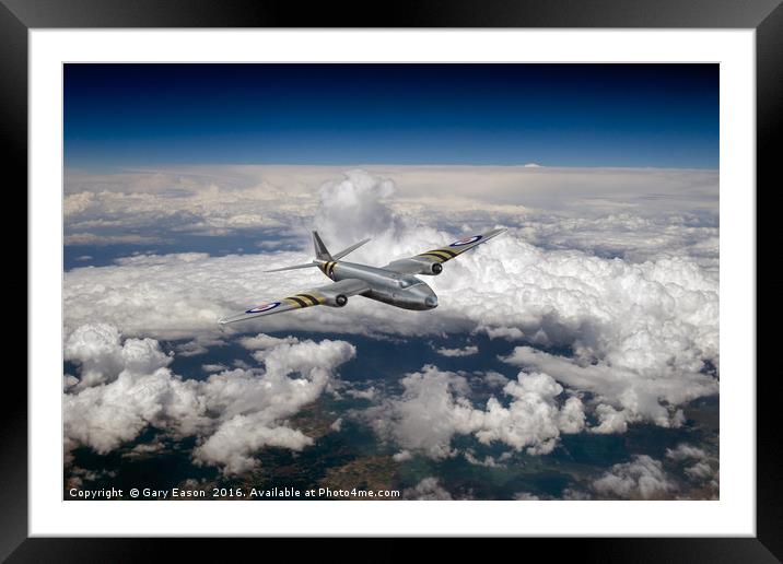 Canberra over the Mediterranean Framed Mounted Print by Gary Eason