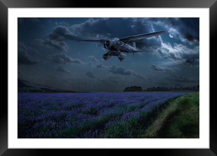 RAF Lysander on secret operation Framed Mounted Print by Gary Eason