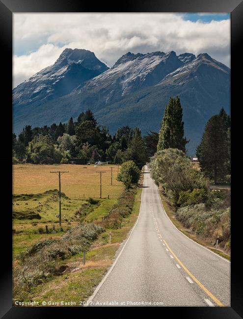 Mt Earnslaw north of Glenorchy Framed Print by Gary Eason