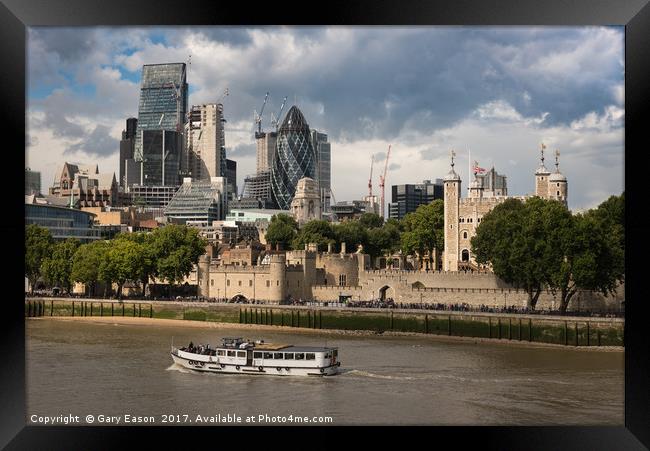 Tower and City of London Framed Print by Gary Eason