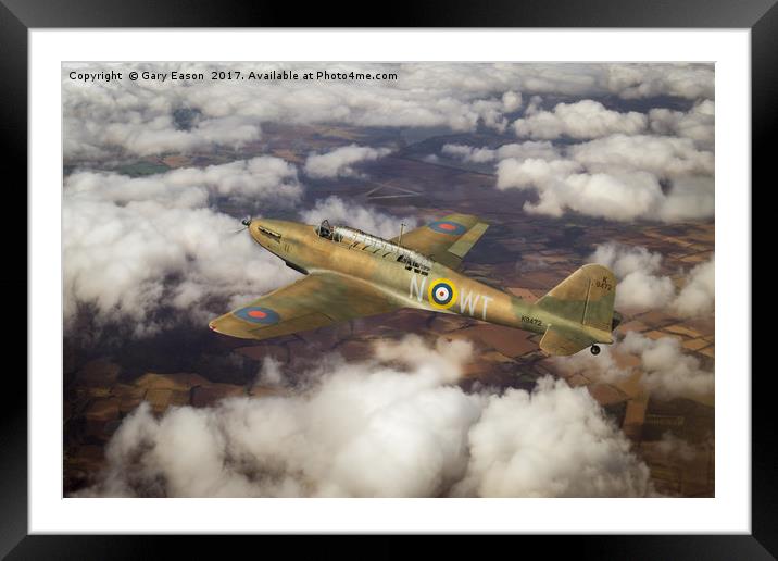 Fairey Battle in flight Framed Mounted Print by Gary Eason