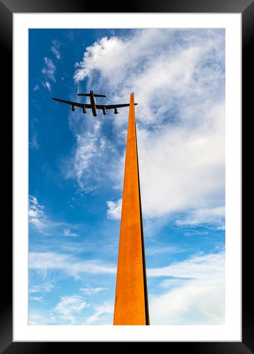 Lancaster over the IBCC spire Framed Mounted Print by Gary Eason