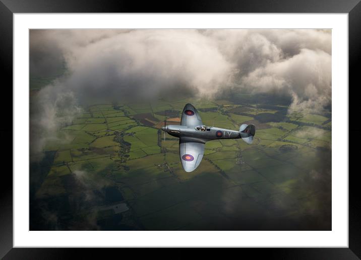 Photo reconnaissance Spitfire Framed Mounted Print by Gary Eason