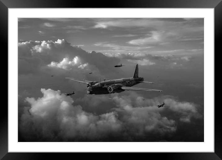 Vickers Wellingtons B&W version Framed Mounted Print by Gary Eason